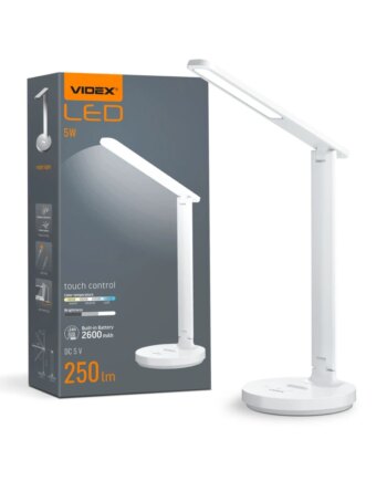 Genopladelig Led Skrivebordslampe Touch Dæmpbar Cct 2600mah Batteri Hvid Inkl Usb Kabel Dæmpbar : Dæmpbar Kulør : Neutral