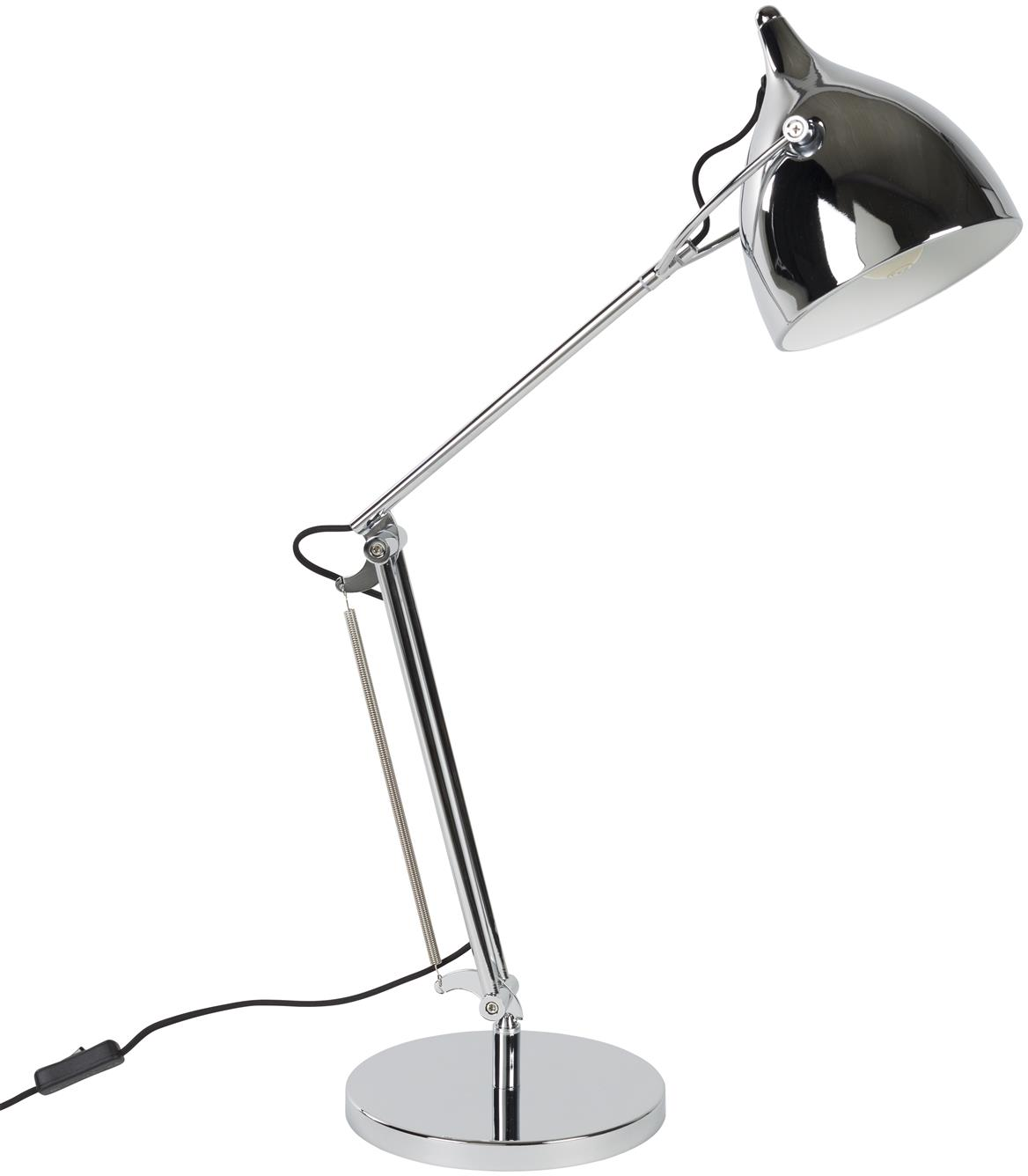 Bordlampe Zuiver Reader Læse Skrivebordslampe Sølvfarvet Jern Højdejusterbar Vipbar