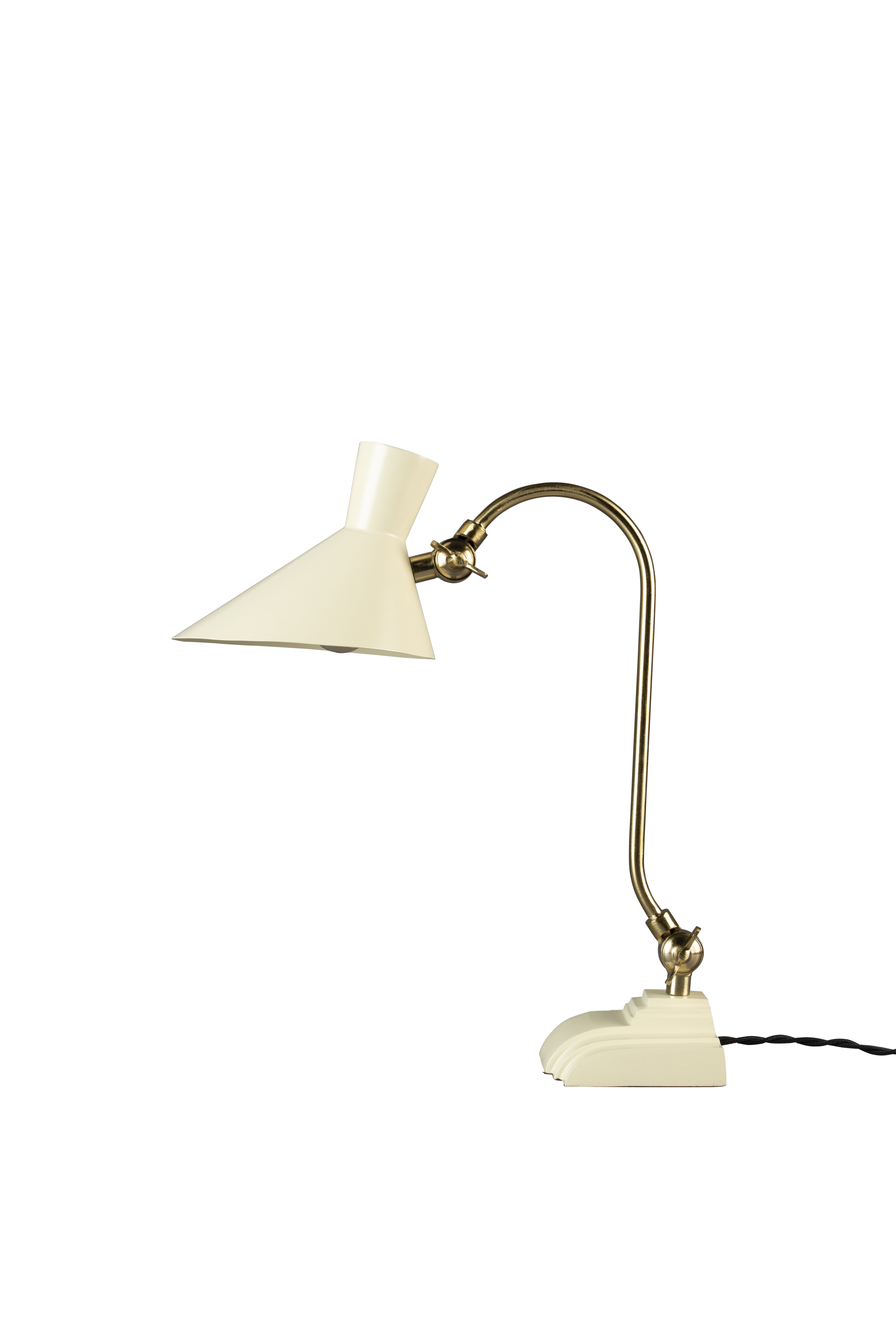 Dutchbone Gaia Skrivebordslampe Vippefunktion Elfenben Jern