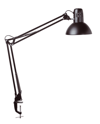 Led Arkitektlampe Med Klemme Sort