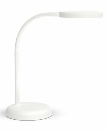 Led Bordlampe Med Fleksibel Arm Hvid Mauljoy