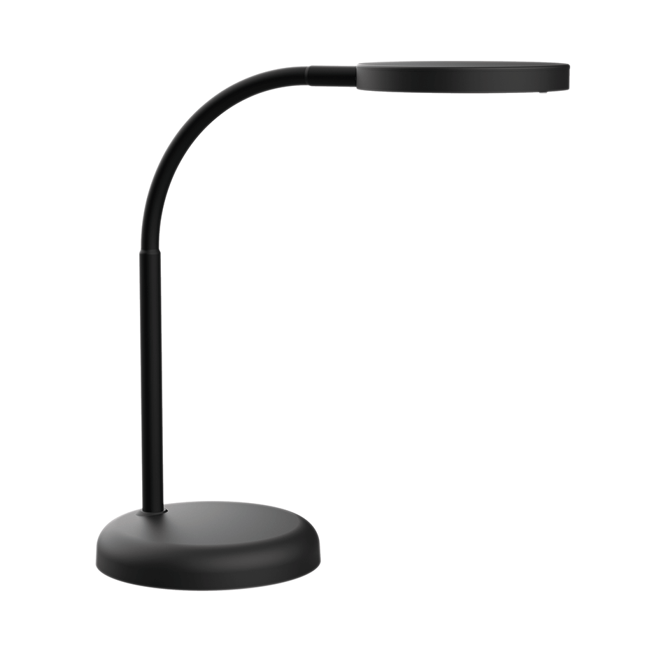 Led Bordlampe Med Fleksibel Arm Sort Mauljoy