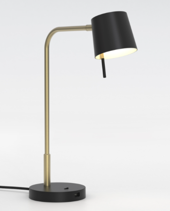 Miura Bordlampe Fra Astro Lighting Guld Sort
