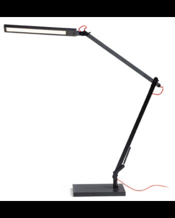 Norma Skrivebordslampe Med Dæmper 10w Led Sort Rødorange