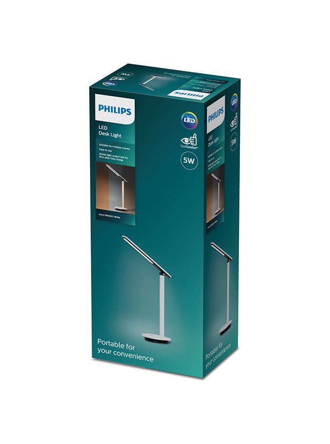 Philips Ivory Skrivebordslampe Led Dim 2700 5000k