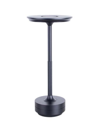 Skrivebordslampe Bordlampe House Sander Ava Genopladelig Sort Aluminium Ø13 H28 Timers Batteridrift