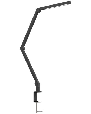 Skrivebordslampe Justerbar Lysstyrke Farve Metalklemme Led Sort
