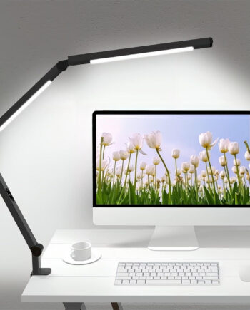 Skrivebordslampe Led Lampe Med Svingarm 560 Lumen Sort