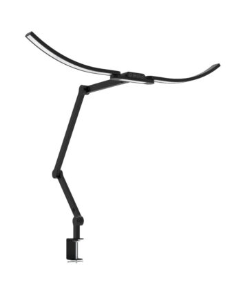 Transformbar Skrivebordslampe Med Svingarm Holder 1600 Lumen Sort Plus
