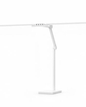 Transformbar Skrivebordslampe Med Svingarm Square Base 1600 Lumen Hvid