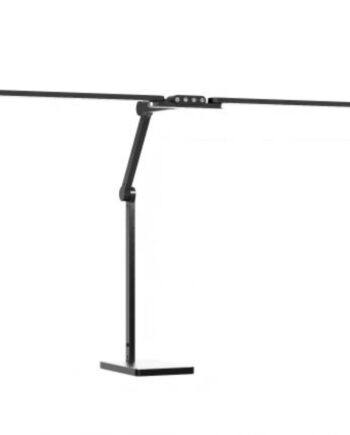 Transformbar Skrivebordslampe Med Svingarm Square Base 1600 Lumen Sort