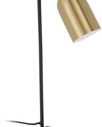 Bordlampe Kave Home Natsumi Moderne Nordisk Skrivebordslampe Sort Marmor & Guldfarvet Metal