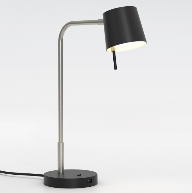 Miura Bordlampe Fra Astro Lighting Nikkel Sort
