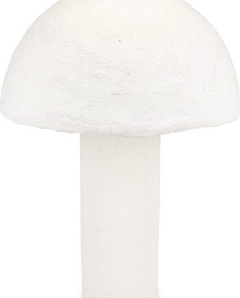 Skrivebordslampe Bordlampe  Collection Nome Ø29 H39 Hvid Skulpturel Svampeform Metal Papir