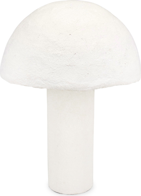 Skrivebordslampe Bordlampe Collection Nome Ø29 H39 Hvid Skulpturel Svampeform Metal Papir