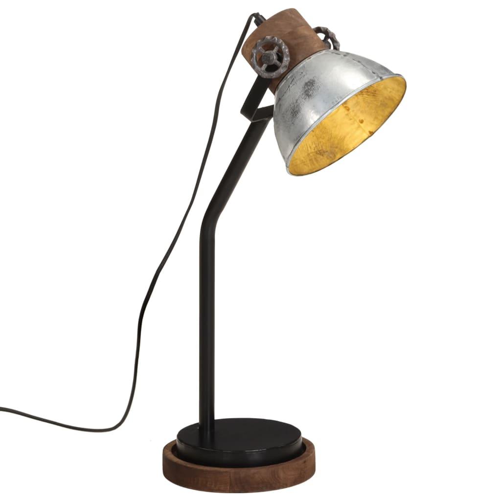 Skrivebordslampe E27 Vintagesølv