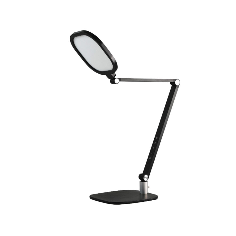 Skrivebordslampe Med Base Led Transformerbar 1300 Lumen Sort