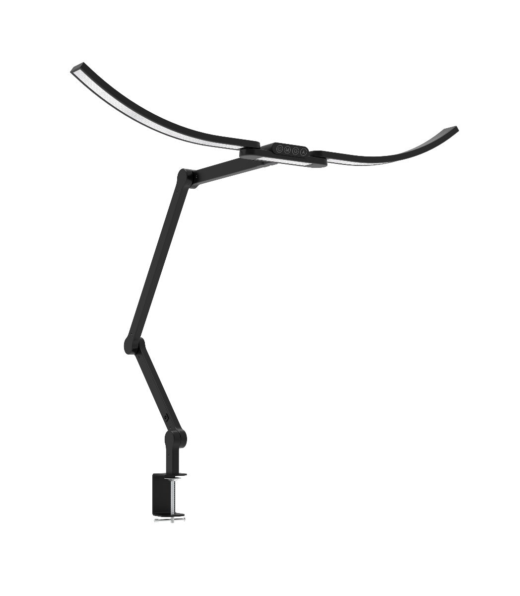 Transformbar Skrivebordslampe Med Svingarm Holder 1600 Lumen Sort Plus