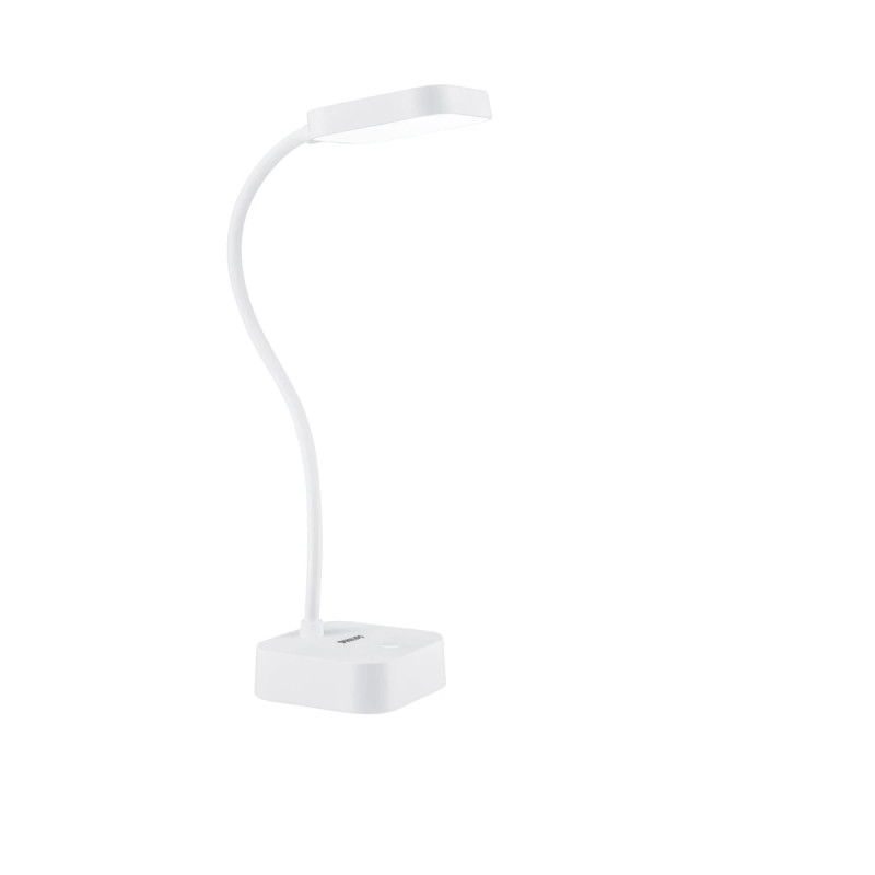 Philips Rock Led Skrivebordslampe Hvid 5000k Med Usb