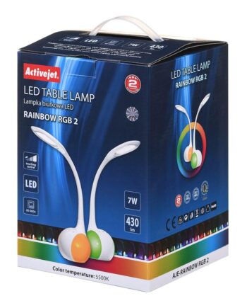 Skrivebordslampe Activejet Aje Rainbow Hvid