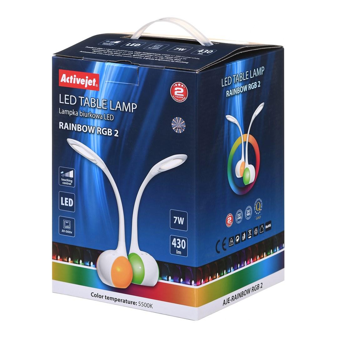 Skrivebordslampe Activejet Aje Rainbow Hvid